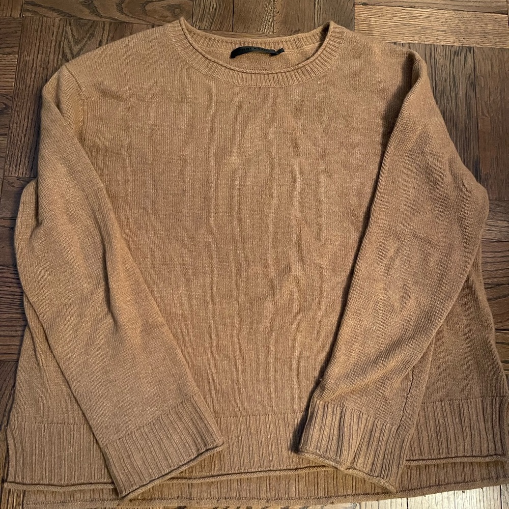 Jenni Kayne Camel Crewneck Sweater